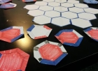 a board game with hex tiles